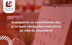 Acompanhe Os Vencimentos Llp Contabil - LLP Contábil